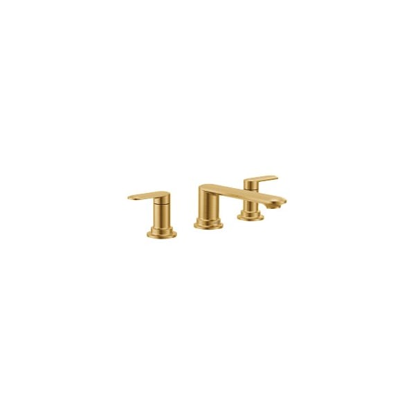 Greenfield Two-Handle Roman Tub Faucet in Brushed Gold